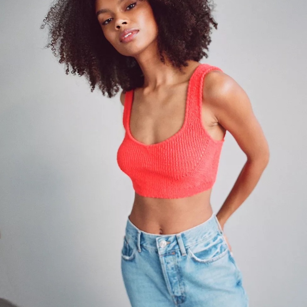 UO Simona Ribbed Bra Top